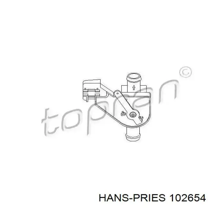 102654 Hans Pries (Topran) Válvula de forno (de aquecedor)