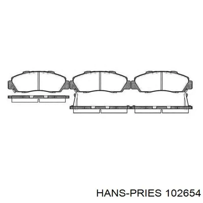 Compre 102654 Hans Pries (Topran) Válvula de forno (de aquecedor)