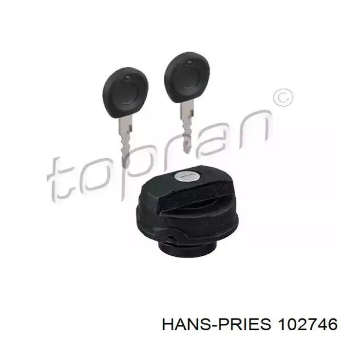 102746 Hans Pries (Topran) Tampa (tampão) do tanque de combustível