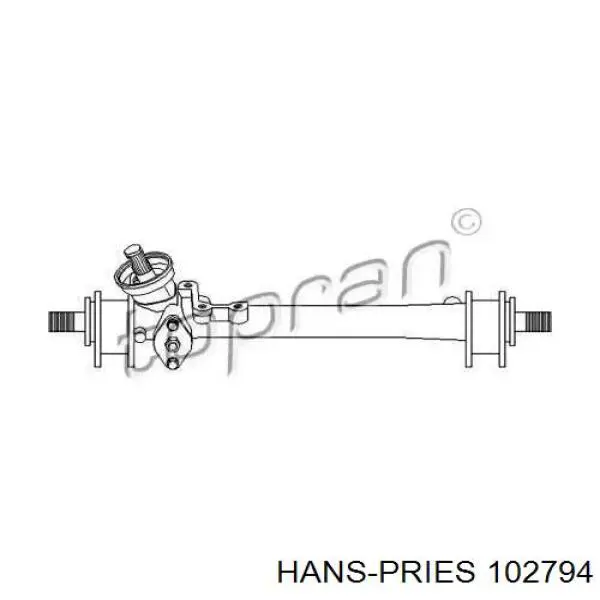 Cremalheira da direção Hans Pries (Topran) 102794 preço, a partir de 71,63 USD