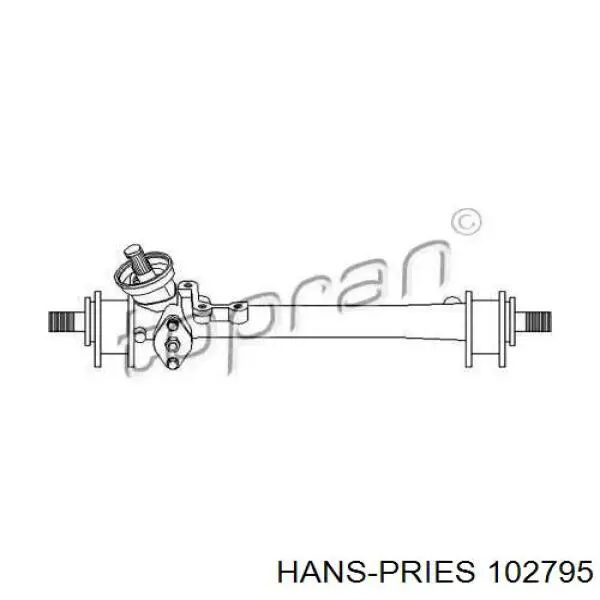 102795 Hans Pries (Topran) Cremalheira da direção