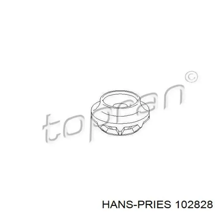 Suporte de amortecedor traseiro Hans Pries (Topran) 102828 preço, a partir de 3,65 USD