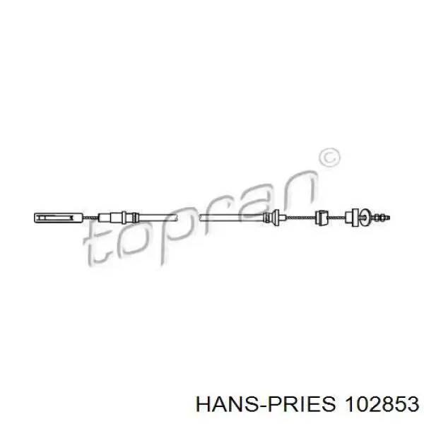 Compre 102853 Hans Pries (Topran) Cabo de embraiagem
