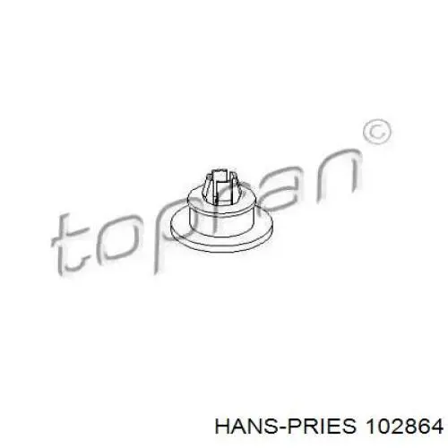 102864 Hans Pries (Topran) Consola do pára-choque traseiro