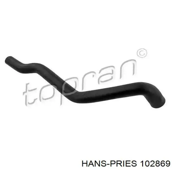 102869 Hans Pries (Topran) Mangueira do radiador de aquecedor (de forno), fornecimento