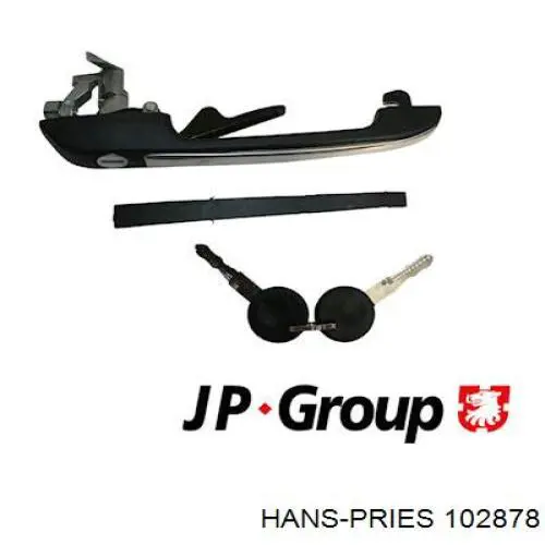 Compre 102878 Hans Pries (Topran) Maçaneta dianteira esquerda externa da porta