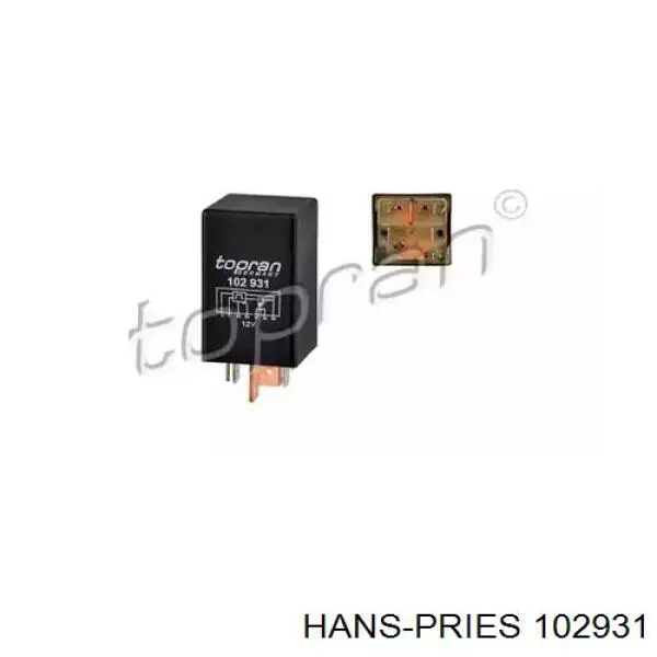 102931 Hans Pries (Topran) Relê das velas de incandescência