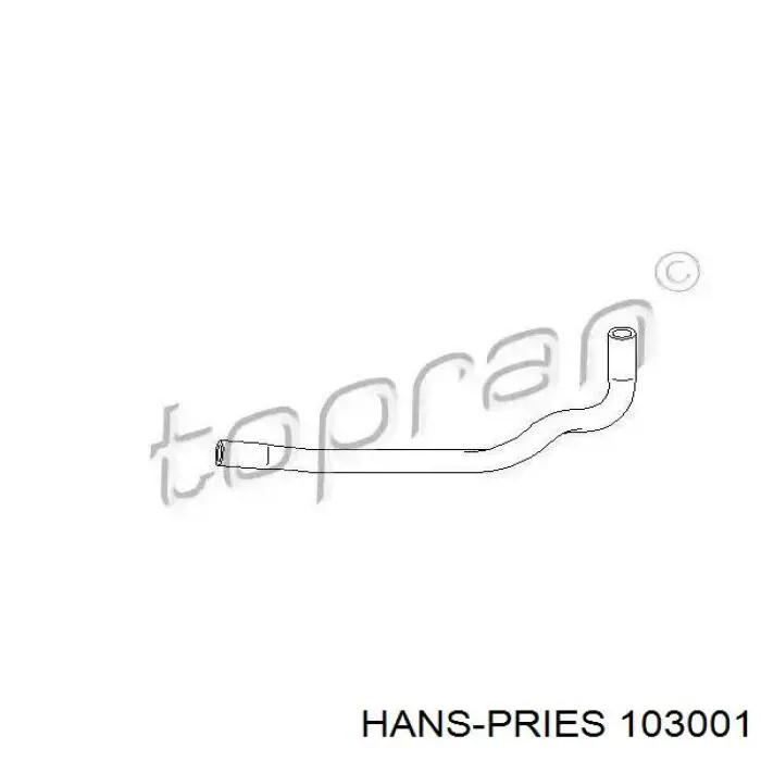 Mangueira (cano derivado) do sistema de esfriamento Hans Pries (Topran) 103001 preço, a partir de 7,13 USD