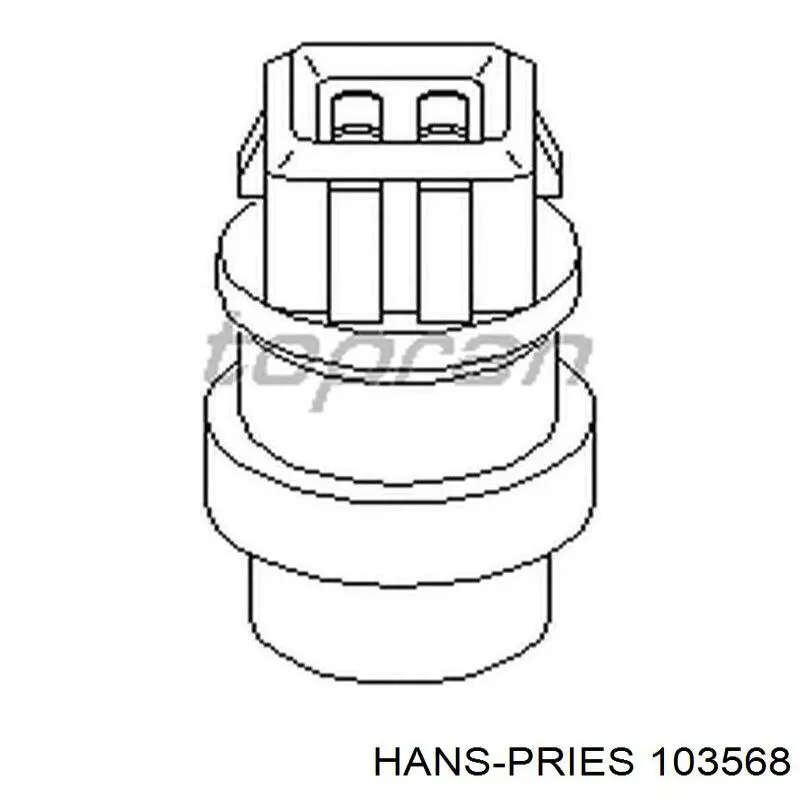 Compre 103568 Hans Pries (Topran) Sensor de temperatura do fluido de esfriamento