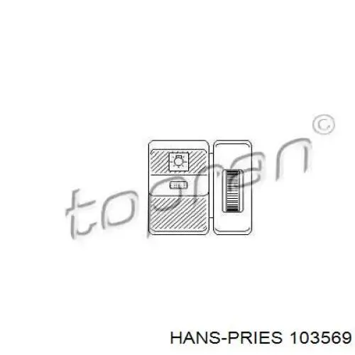 103569 Hans Pries (Topran) Comutador das luzes no "painel de instrumentos"