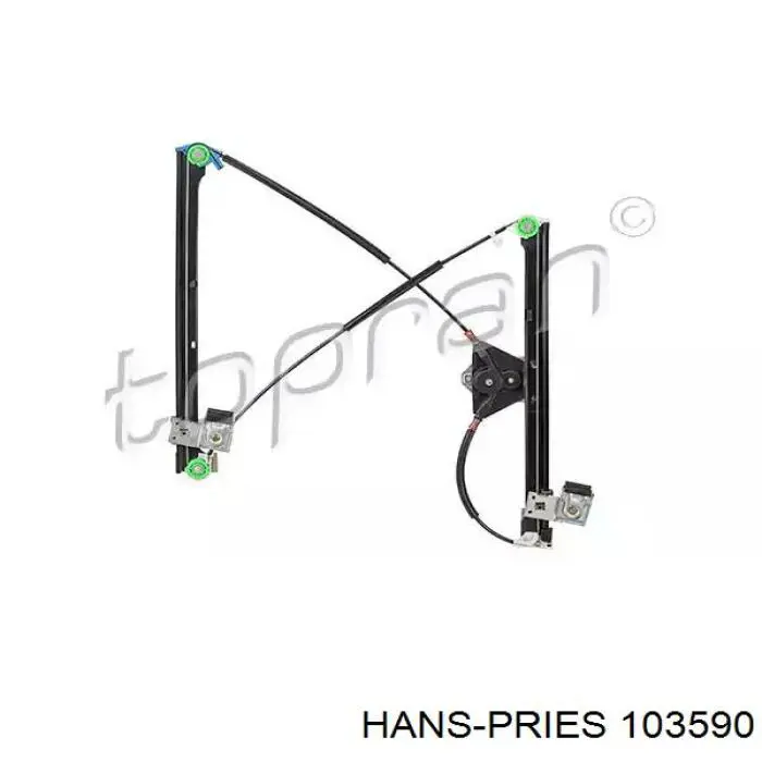 Compre 103590 Hans Pries (Topran) Mecanismo de acionamento de vidro da porta dianteira esquerda