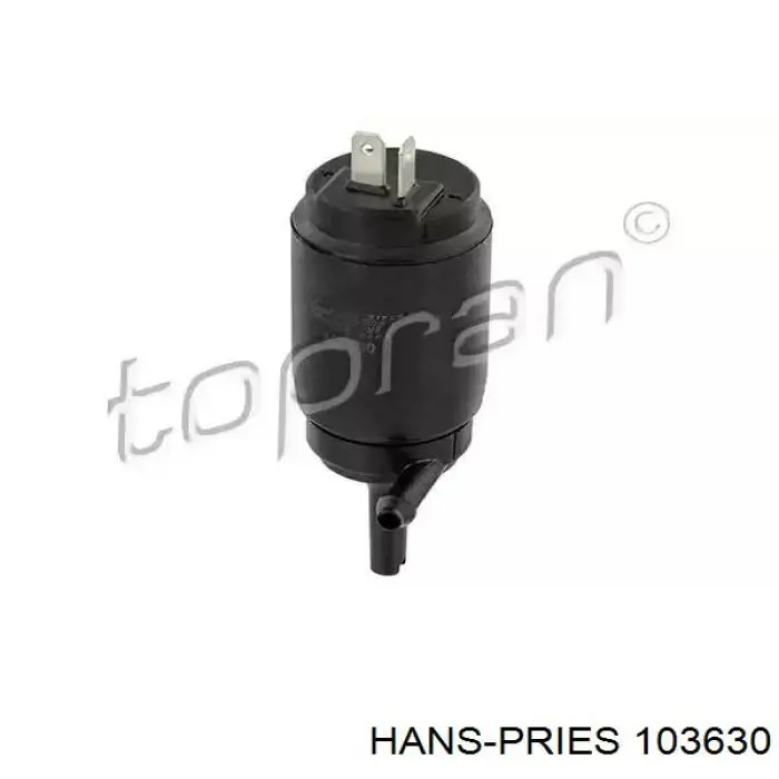 103630 Hans Pries (Topran) Bomba de motor de fluido para lavador de vidro dianteiro