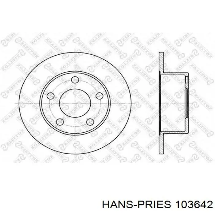 Compre 103642 Hans Pries (Topran) Coxim superior de fixação do radiador
