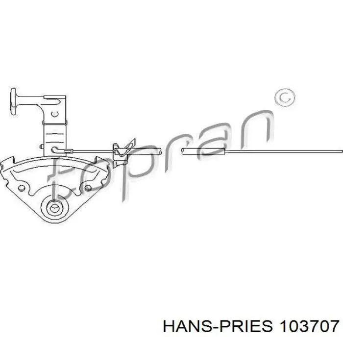 Cabo de abertura da capota Hans Pries (Topran) 103707 preço, a partir de 9,93 USD