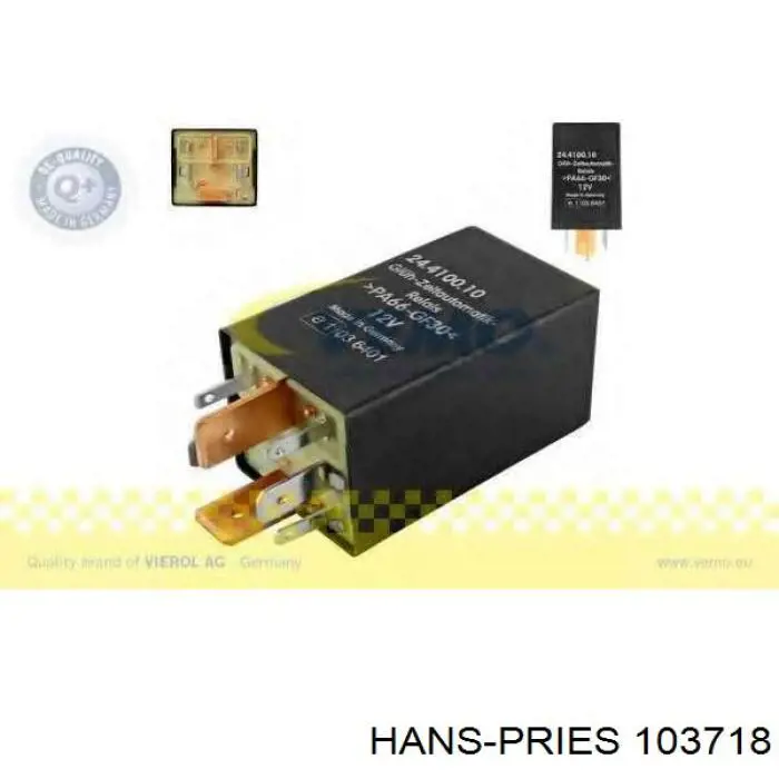 Relê das velas de incandescência Hans Pries (Topran) 103718 preço, a partir de 35,80 USD