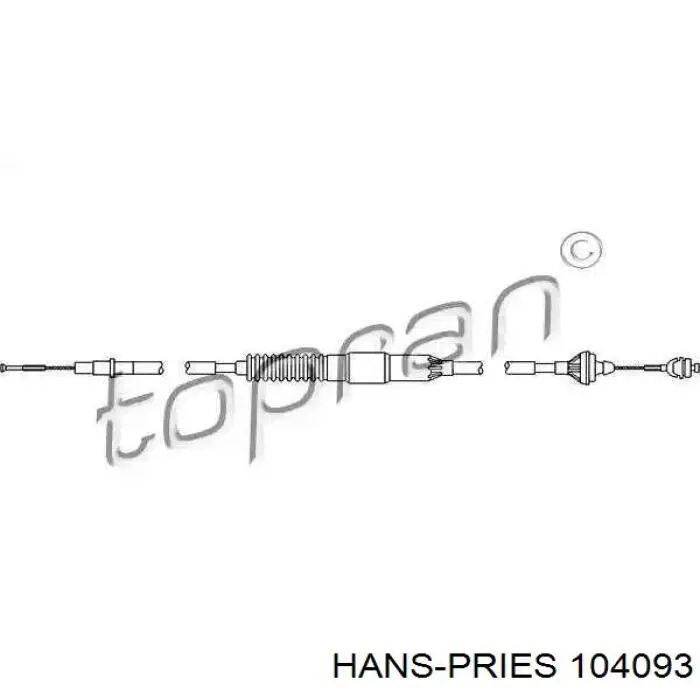 Cabo de embraiagem Hans Pries (Topran) 104093 preço, a partir de 37,50 USD