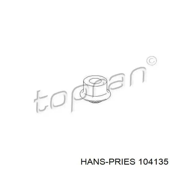 Compre 104135 Hans Pries (Topran) Coxim (suporte) dianteiro de motor