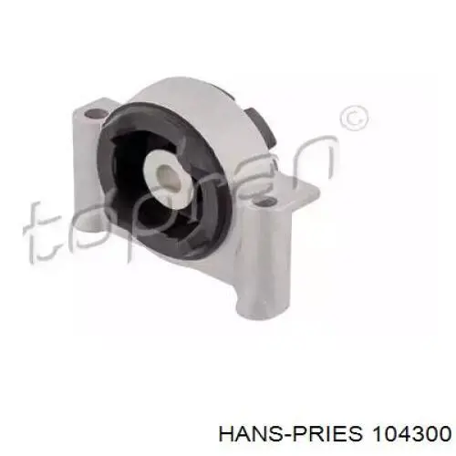 104300 Hans Pries (Topran) Coxim esquerdo de transmissão (suporte da caixa de mudança)