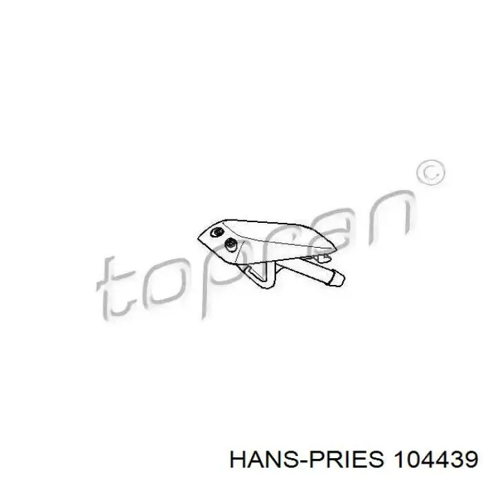 104439 Hans Pries (Topran) Injetor de fluido para lavador de pára-brisas