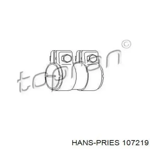 Braçadeira de silenciador dianteira Hans Pries (Topran) 107219 preço, a partir de 2,67 USD