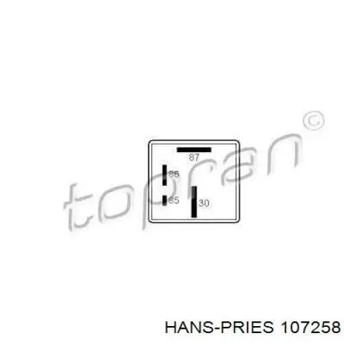 Relê das velas de incandescência Hans Pries (Topran) 107258 preço, a partir de 17,75 USD
