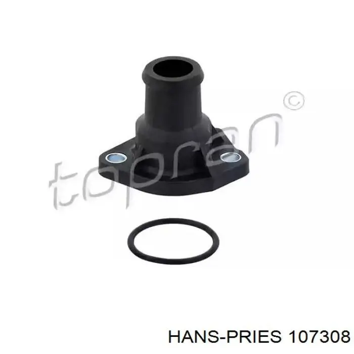 107308 Hans Pries (Topran) Flange do sistema de esfriamento (união em T)