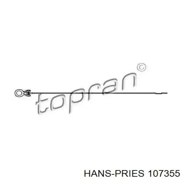 107355 Hans Pries (Topran) Sonda (indicador) do nível de óleo no motor