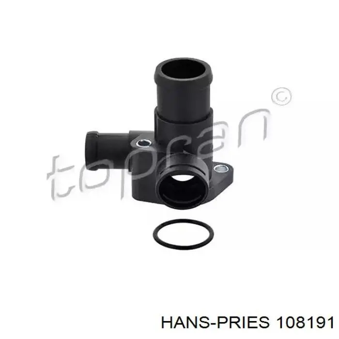 108191 Hans Pries (Topran) Flange do sistema de esfriamento (união em T)