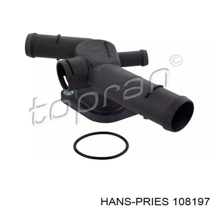 108197 Hans Pries (Topran) Flange do sistema de esfriamento (união em T)