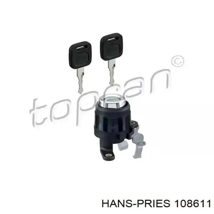 108611 Hans Pries (Topran) Trinco de fecho de porta-malas (de 3ª/5ª porta traseira)