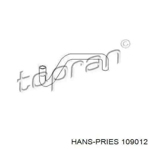 Mangueira (cano derivado) do radiador de esfriamento superior Hans Pries (Topran) 109012 preço, a partir de 10,80 USD
