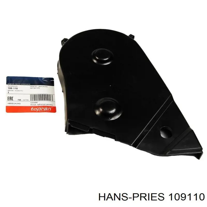 Proteção superior da correia do mecanismo de distribuição de gás Hans Pries (Topran) 109110 preço, a partir de 8,86 USD