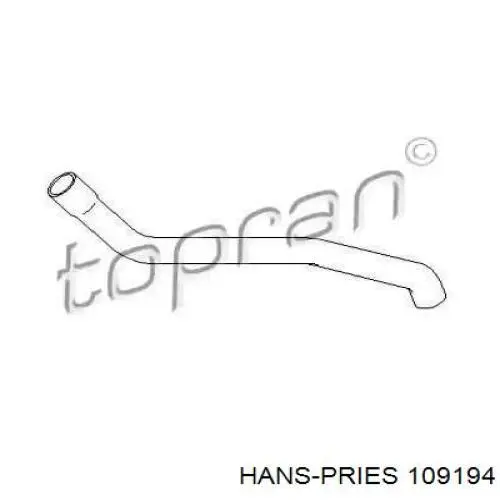 Mangueira (cano derivado) do radiador de esfriamento superior Hans Pries (Topran) 109194 preço, a partir de 7,44 USD