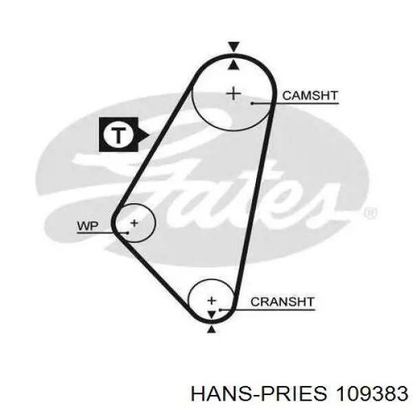 Vedação dianteira de cambota de motor Hans Pries (Topran) 109383 preço, a partir de 6,46 USD