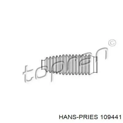 109441 Hans Pries (Topran) Bota de proteção do mecanismo de direção (de cremalheira)