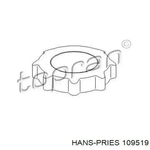 109519 Hans Pries (Topran) Puxador de regulação de encosto do assento