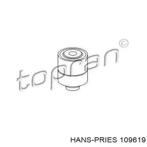 109619 Hans Pries (Topran) Consola de acoplamento viscoso do sistema de esfriamento de suporte