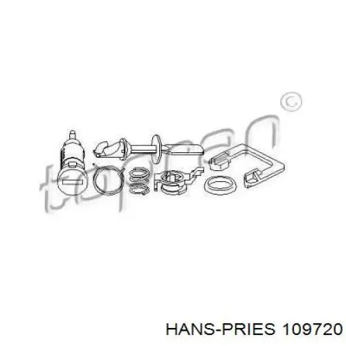 109720 Hans Pries (Topran) Trinco de fecho da porta dianteira