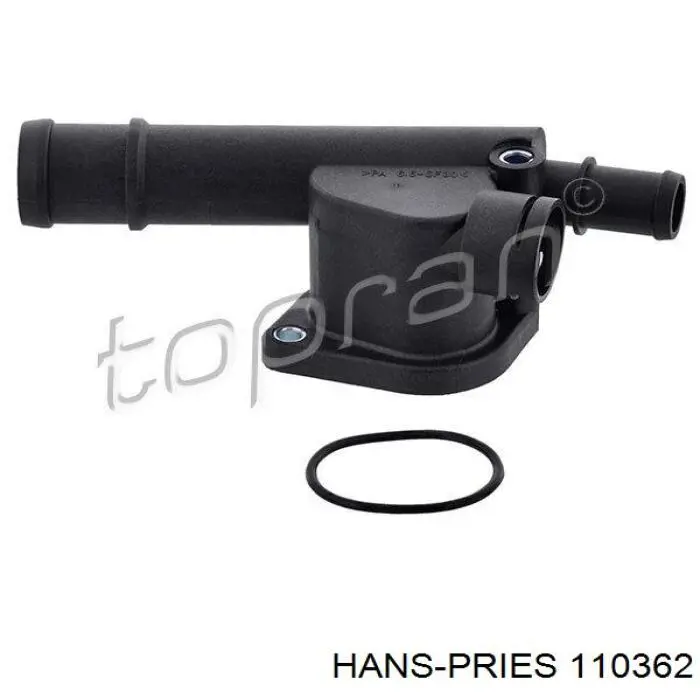 110362 Hans Pries (Topran) Flange do sistema de esfriamento (união em T)