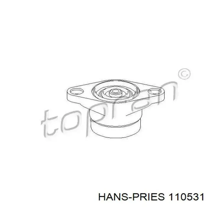 Suporte de amortecedor traseiro Hans Pries (Topran) 110531 preço, a partir de 23,75 USD