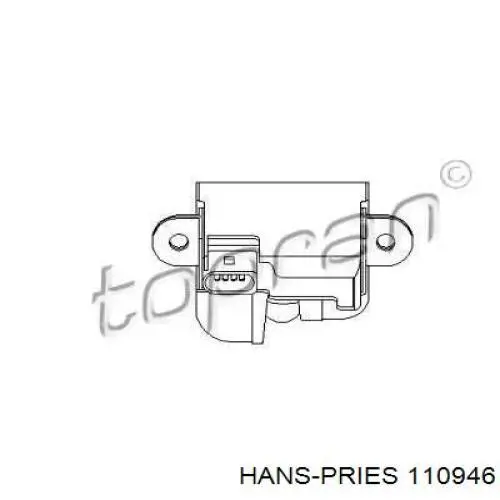 Compre 110946 Hans Pries (Topran) Fecho de tampa de porta-malas (de 3ª/5ª porta traseira)