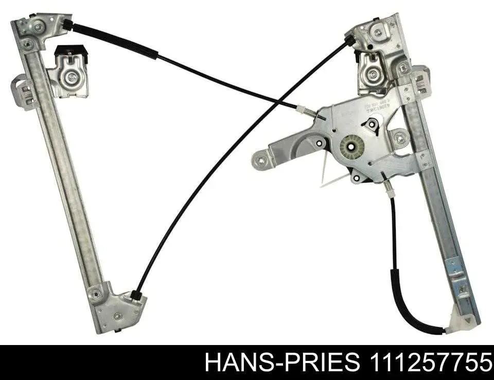 Mecanismo de acionamento de vidro da porta dianteira esquerda 111257755 Hans Pries (Topran)
