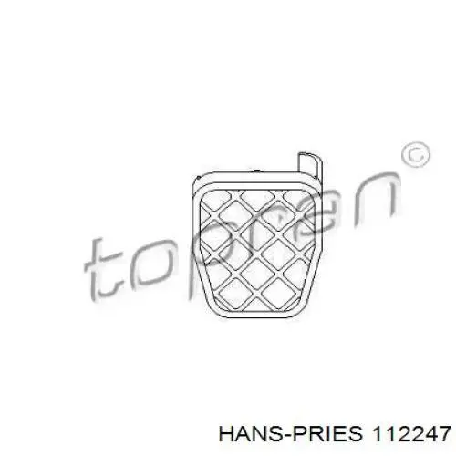 Placa sobreposta de pedal do freio Hans Pries (Topran) 112247 preço, a partir de 0,60 USD