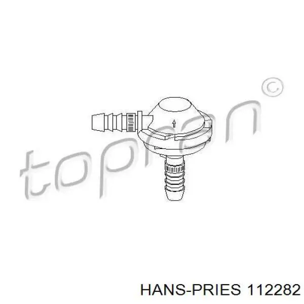 Válvula PCV de ventilação dos gases de cárter Hans Pries (Topran) 112282 preço, a partir de 4,08 USD