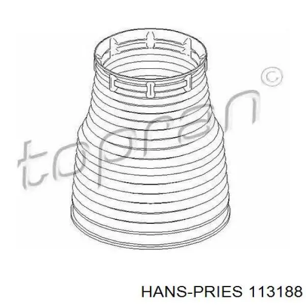 Bota de proteção de amortecedor dianteiro Hans Pries (Topran) 113188 preço, a partir de 12,65 USD