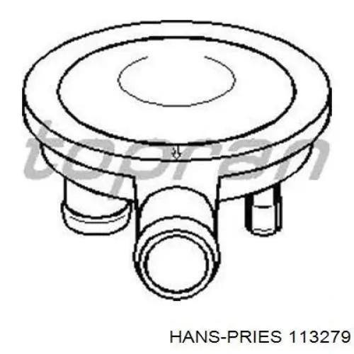 Válvula PCV de ventilação dos gases de cárter Hans Pries (Topran) 113279 preço, a partir de 14,09 USD