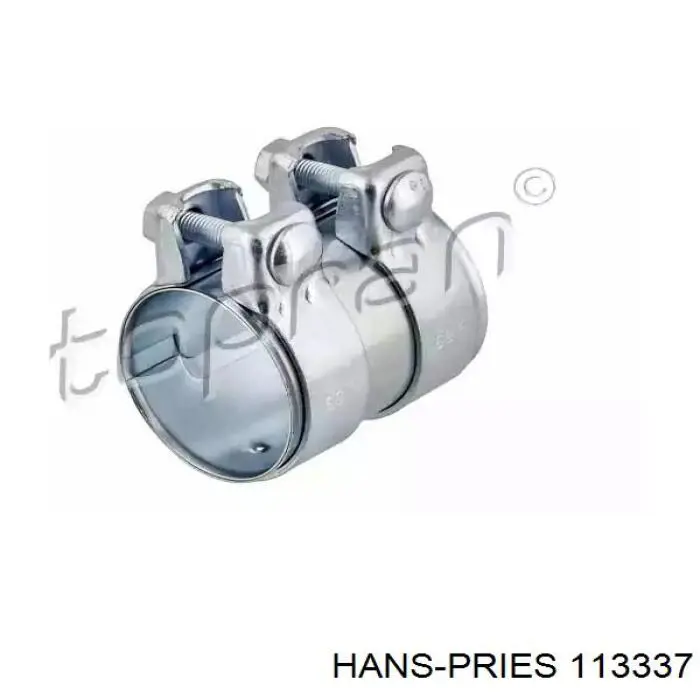 113337 Hans Pries (Topran) Braçadeira de silenciador dianteira
