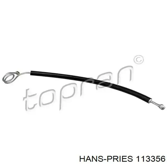 113356 Hans Pries (Topran) Mangueira da Direção hidrâulica assistida de pressão alta desde a bomba até a régua (do mecanismo)