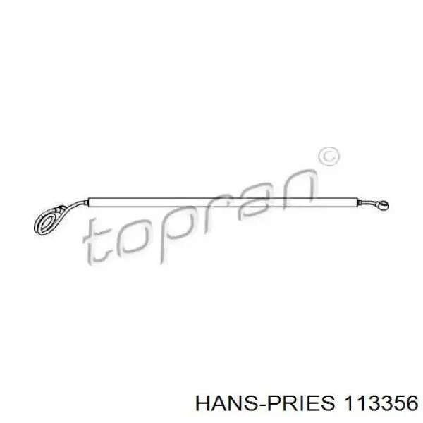 Mangueira da Direção hidrâulica assistida de pressão alta desde a bomba até a régua (do mecanismo) Hans Pries (Topran) 113356 preço, a partir de 49,16 USD