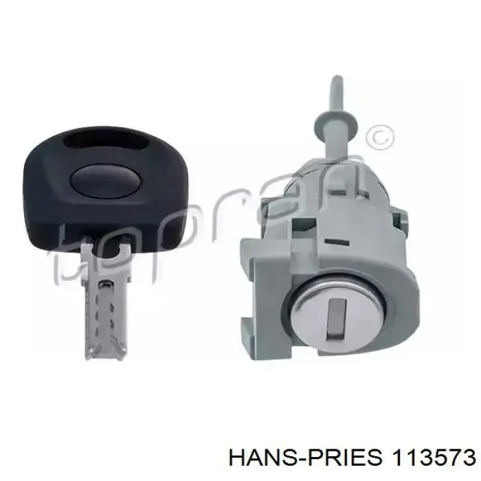 113573 Hans Pries (Topran) Trinco de fecho da porta dianteira esquerda